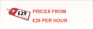 Prices from ï¿½Â£29 per hour
